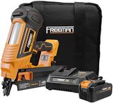 Freeman PE20V2183 20 Volt Cordless and Brushless 21 Degree 3-1/4" Framing Nailer Kit with Lithium Ion Battery, Charger, and Bag – 750 Shots per Charge