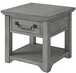 Martin Svensson Home Beach House Dove Grey 1-Drawer End Table