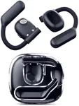 NEOQOQO Open Ear Headphones, 70H Playtime Air Conduction Earbuds w/Fast Charging, 16.2mm Hi-Fi Audio Drivers, Physical Buttons, ENC Mic, IPX5 Waterproof, Bluetooth 5.4, Snug Fit for Workout Black