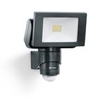 STEINEL LED Floodlight FL 1400 S Black, 220° Motion Sensor, 10 m Reach, Aluminium Security Light, 4000 K