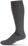 Merino Wool Ski and Snowboard Sock Grey Heather Large