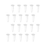 Bettomshin 0.5ml Microcentrifuge Tube Clear Plastic conical centrifuge Tube Sample Test Vials Small Bottle Storage Container for Lab Pack of 1000