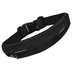 Running Belt, Waist Pack, flip Money Belt. FITS All Phones iPhone, Samsung etc. 6 1/2'' in Diameter. for Men, Women, Build Fitness Running, Gym, Hiking, Climbing, Cycling, ski, Travel and More