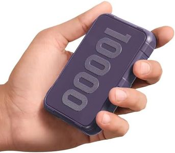 Ambrane 10000mAh Rugged, Slim & Compact Powerbank, 22.5W Fast Charging, USB & Type C Output, Power Delivery, Quick Charge for iPhone, Android & Other Devices (Force 10k, Purple)