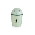 PUTHAK 1pc Quiet Close Open-Top Mini Trash Can, Plastic Desktop Bin with Lid - Small Garbage Waste Basket for Office, Home Desk Dustbin (pack Of 1)