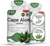 Amate Life Cape Aloe Natural Laxative Supplement- Constipation Relief- Regulate Bowel - All-Natural Herbal Detox- Weight Management Supplement- Digestion Help Dietary Supplement- 90 Caps- Non-GMO