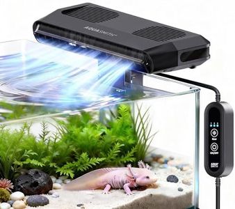 Aquarium Fan,Ultra-Quiet Fish Tank Cooler,More Powerful,Cooling Effect 3-7℉ with 3 Speed Modes Adjustable Applicable Aquariums with or Without Edges, for Axolotl Seawater Freshwater Coral Grass Tank