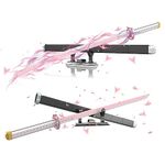 Tarcury Tsuyuri Kanao Anime Cosplay Sword Building Set, 37.8in Samurai Katana Model with Stand and Scabbard, Ideal Collectible Gift for Adult Fans (706 Pieces)