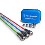 SuperSpeed Golf SpeedStick Pro Speed Stick Pro 3-Pack Variable Weight System with Dedicated Weight Plugs Swing Practice Equipment for Overspeed Training Head Speed and Distance