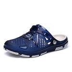 Mens Clogs Lightweight Non Slip Garden Kitchen Hospitcal Beach Yard Pool Shower Summer Sandals Blue UK 9