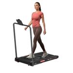 Sparnod Fitness WalkyShaky Plus Treadmill for Home Use – 3HP Motor, 3-6 km/h, Foldable, LED Display, 4 Vibration Modes, 900x390mm Running Surface, Remote Control & Phone/Tablet Holder 150kg Capacity