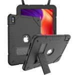 KepaiTok Case for iPad 10th Generation 10.9-inch 2022, iPad 10th Case with Kickstand, 2 in 1 Heavy Duty Shockproof Rugged Protective Cover with Built-in Stand(Black)