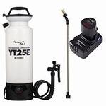 Sprayers Plus YT25E Battery Sprayer - 12V Lithium-ion with Viton Seals & O-Ring, Brass Wand & Nozzle & Shoulder Strap, 2 Gallon