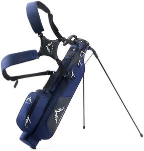 UNIHIMAL Golf Lightweight Stand Carry Bag PRO with Dual Shoulder Straps – Easy to Carry and Durable Pitch n Putt Golf Bag for The Driving Range, Par 3, and Executive Courses – 31.5 inches Tall (Blue)