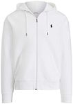 Polo Ralph Lauren Mens Fleece Zip Hoodie, (Fall/Winter 2021) Pure White, XX-Large
