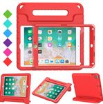 BMOUO Kids Case for iPad 9.7 Inch 2018/2017,iPad Air 2 - with Screen Protector, Shockproof Kids Case Cover Handle Stand Case for iPad 9.7 Inch 2017/2018 (iPad 5th and 6th Generation),iPad Air 2 - Red