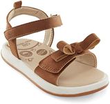 Stride Rite 360 Girls Delilah Sandal, Tan, 6 Toddler