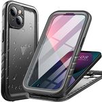 Cozycase Compatible with iPhone 14 Plus Waterproof Case - Full Body Shckproof Dustproof Dropproof Built in Screen Protector Rugged Waterproof Case for iPhone 14 Plus 6.7 Inche Black