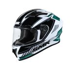 SMK Stellar Sports Adox Helmet Isi, Dot & Ece-06 Certified Full Face Helmet, Motorcycling, Blue Gl512