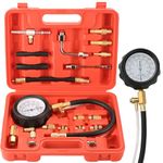 weyleity 0-140PSI Fuel Pressure Gauge Kit | Fuel Injection Pump Pressure Tester Gauge Kit, TU-114 Oil Pressure Tester Tool for Motorcycles Cars Trucks, MSP-1024-01