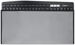 kwmobile Dust Cover Compatible with Universal Keyboard (L) - Computer Keyboard Protector Fabric Case - Light Grey