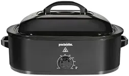 Proctor Silex 24-Pound Electric Roaster Oven with Variable Temperature Control, Self-Basting Lid & Removable Pan, 18 Quart, Black (32211)