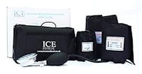 ICE Medical Aneroid Blood Pressure Monitor Kit - Sphygmomanometer 3 Cuffs Included