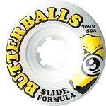 Sector 9 Top Self Butter Balls Slide Wheels, White, 70mm 80A