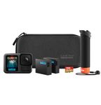 GoPro Hero13 Special Bundle Includes - Hero13 Action Camera, The Handler, 2 Enduro Batteries, 2 Curved Adhesive Mounts, 64GB MicroSD Card (1-Yr International+1-Yr India Warranty),Black