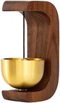 Unistarinn Shopkeepers Bell for Door Opening - Door Bell Chime for Business Entry, Easy Install with Double-Sided Tape Doorbell, Compact Wood Style Bass Cute Reminder for Home and Shop