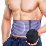 BLITZU Umbilical Hernia Belt for Men and Women – Abdominal Support Binder for Belly Button Hernia Support, Relieve Pain for Incisional, Femoral, Hiatal, & Inguinal Hernia Surgery Prevention Aid S-M