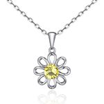 Philip Jones Daisy Necklace Created with Zircondia® Crystals