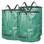 GardenMate 3-Pack 72 Gallons Reusable Garden Waste Bags (H30, D26 inches) - Yard Waste Bags