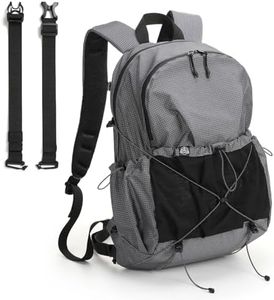 OCE GEAR Lightweight Backpack, 14 Inch Casual Laptop Backpack for Men and Women Waterproof DayPack Bag Small Everyday Carry Bag for Travel, Work (Grey)