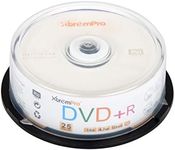 XtremPro DVD+R 16X 4.7GB 120min Recordable DVD 25 Pack Blank Discs in Spindle - 11025