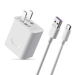 COOYA for Huawei Supercharge Power Adapter, 4.5V 5A Fast Quick Charger with 3.3FT Super Charging USB C Cable, Super Charger for Huawei P20 Pro, P10, P10 Plus, for Huawei Mate 9, Mate 10 Pro, Honor V10