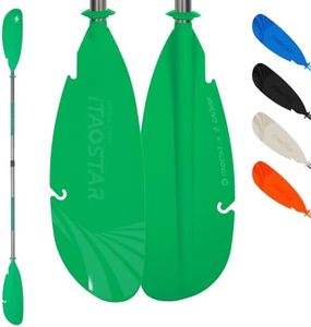 iTAOSTAR GP05E Kayak Paddle – Aluminum Shaft & PP Blades, Adjustable Length (225-235 cm / 88.6-92.5 in) and Feather Angle – Floating Oar for Kayaking Canoeing Fishing
