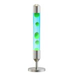 Kyzfy 24.4-Inch Relaxing Liquid Motion Lamps,Magma Lamps, Home Decor Living Room Office Bedroom Lamp ((Green Wax, Blue Water/Silver))