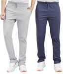 URBANRASCALS - Mens Cotton Track Pant, Jogger and Pant |Regular fit - Casual, Sport..|Color- Navy, Grey|Size- M