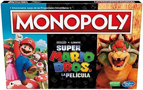 Hasbro - Juego de Mesa Monopoly basado en la película The Super Mario Bros - Incluye Token de Bowser