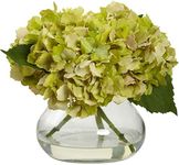 Nearly Natural Blooming Hydrangea with Vase