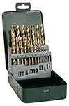 Bosch Accessories 19 pcs. HSS-TiN Metal Drill Bit Set (for Metal, Ã˜ 1-10 mm, Accessory Drill Driver)