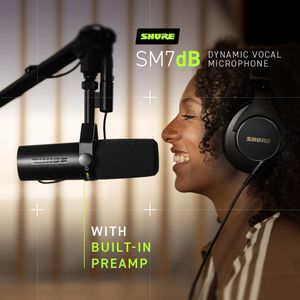 Shure SM7dB Dynamic Microphone – Black