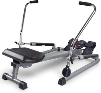 Leikefitness Rowing Machine Foldable for Home Use Hydraulic Rowing Machine with LCD Monitor for Full Body Exercise Cardio Workout