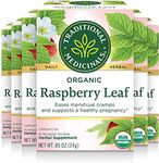 Traditional Medicinals Organic Herbal Supplement, Raspberry Leaf, 16 Count (Pack of 6)