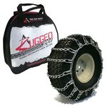 The ROP Shop | Pair of 2 Link Tire Chains 22x11x10 for John Deere Lawn Mower, Riding Tractor