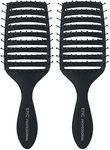 Epic Professional Quick Dry Hair Brush (Black)…2 Pack