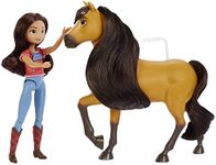 Mattel Spirit Lucky Doll (7 in) with 7 Movable Joints, Fashion Top, Treats, Brush & Spirit Horse (8 in) with Soft Mane & Tail, Great Gift for Ages 3 Years Old & Up