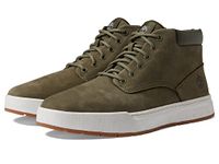 Timberland Maple Grove Leather Chukka Boots for Men - Premium Leather Upper with REBOTL Fabric Lining, and Round Toe Design Dark Green Nubuck 8 D - Medium, Dark Green Nubuck, 8