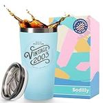 21 Year Old Birthday Gifts for Him Her - 2003 16 oz Seaside Tumbler - 21 Birthday Gifts for Him Her - 21st Birthday Decorations for Him Her - 21 Glasses Birthday Presents